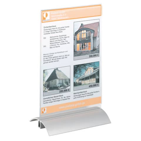 Espositore portastampati da tavolo DURABLE PRESENTER A4 trasparente 858919